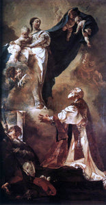  Giovanni Battista Piazzetta The Virgin Appearing to St Philip Neri - Art Print