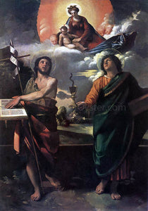  Dosso Dossi The Virgin Appearing to Sts John the Baptist and John the Evangelist - Art Print