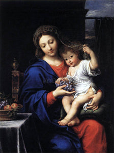  Pierre Mignard The Virgin of the Grapes - Art Print