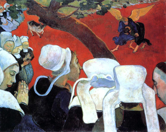  Paul Gauguin The Vision After the Sermon (also known as Jacob Wrestling the Angel) - Art Print