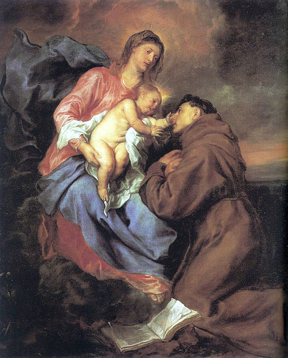  Sir Antony Van Dyck The Vision of St Anthony - Art Print