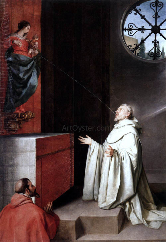  Alonso Cano The Vision of St Bernard - Art Print