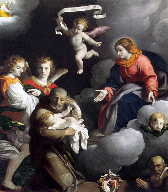  Carlo Ceresa The Vision of St Felix of Cantalice - Art Print
