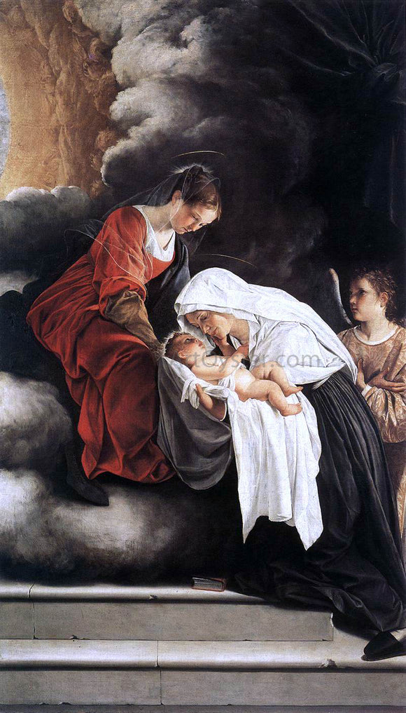  Orazio Gentileschi The Vision of St Francesca Romana - Art Print
