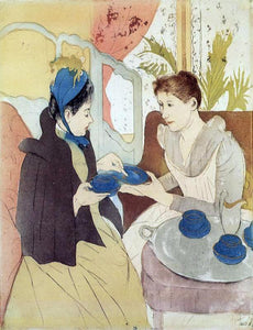  Mary Cassatt The Visit - Art Print