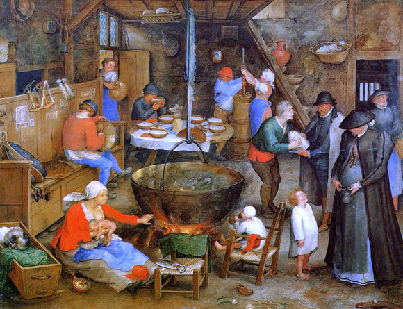  The Elder Jan Bruegel The Visit to the Farm - Art Print