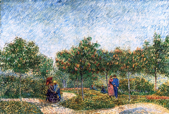  Vincent Van Gogh The Voyer d'Argenson Park in Asnieres - Art Print