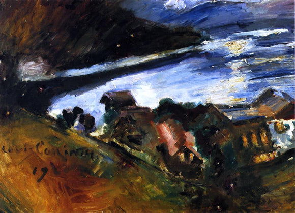  Lovis Corinth The Walchensee in the Moonlight - Art Print