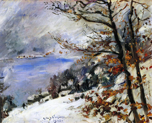  Lovis Corinth The Walchensee in Winter - Art Print