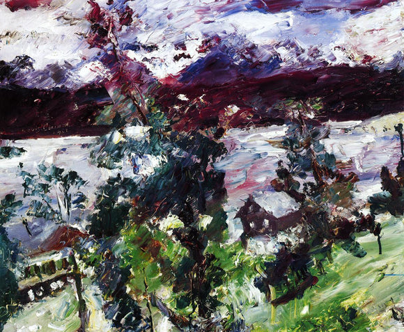  Lovis Corinth The Walchensee, New Snow - Art Print