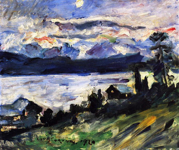  Lovis Corinth The Walchensee on Saint John's Eve - Art Print