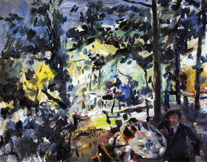  Lovis Corinth The Walchensee, On the Terrace - Art Print