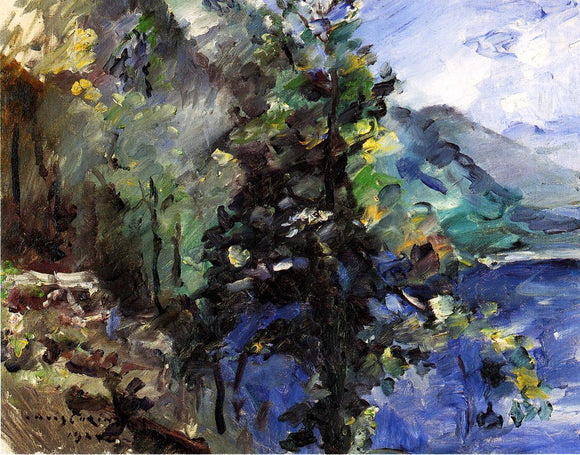  Lovis Corinth The Walchensee with the Slope of the Jochberg - Art Print