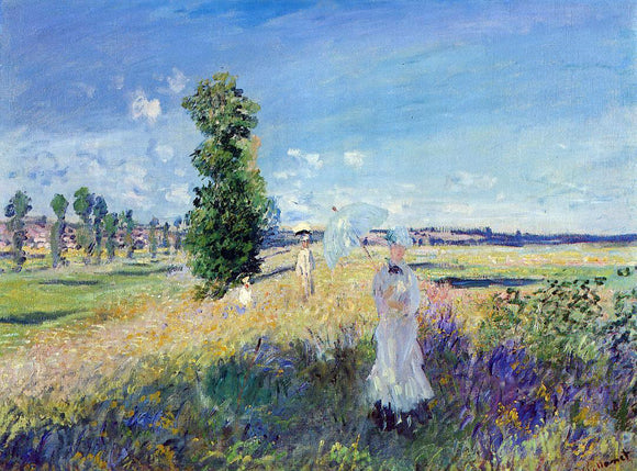  Claude Oscar Monet The Walk, Argenteuil - Art Print