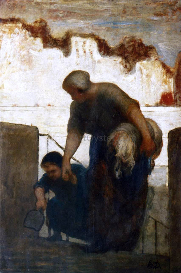  Honore Daumier The Washerwoman - Art Print