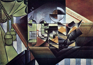  Juan Gris The Watch (also known as The Sherry Bottle) - Art Print