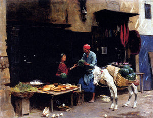  Raphael Von Ambros The Watermelon Seller - Art Print