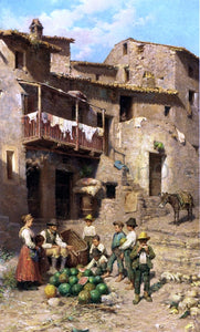  Francesco Bergamini The Watermelon Vendor - Art Print