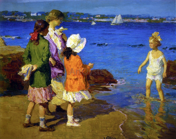  Edward Potthast The Water's Fine - Art Print