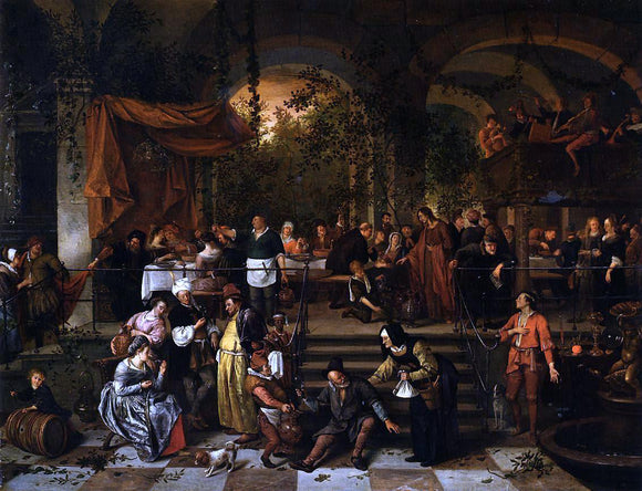  Jan Steen The Wedding Feast at Cana - Art Print