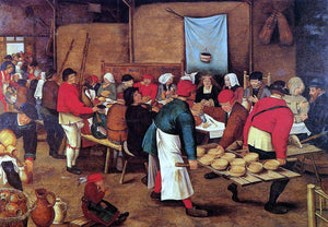  The Younger Pieter Bruegel The Wedding Feast in a Barn - Art Print