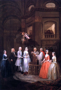  William Hogarth The Wedding of Stephen Beckingham and Mary Cox - Art Print