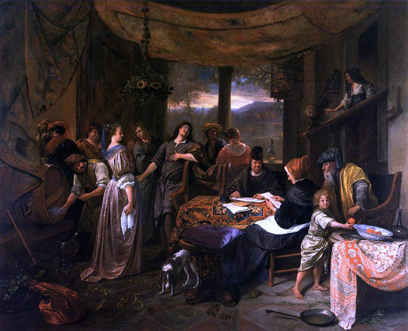  Jan Steen The Wedding of Tobias and Sarah - Art Print