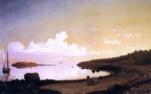  Fitz Hugh Lane The Westen Shore with Norman's Woe - Art Print