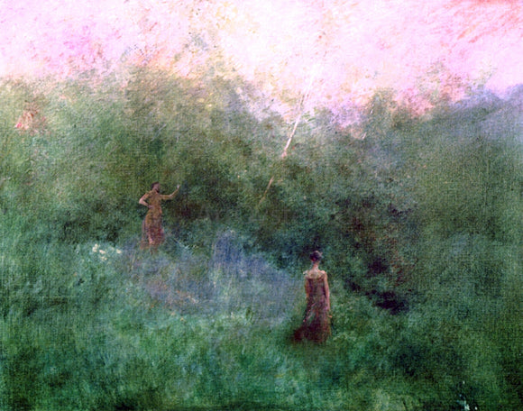  Thomas Wilmer Dewing The White Birch - Art Print