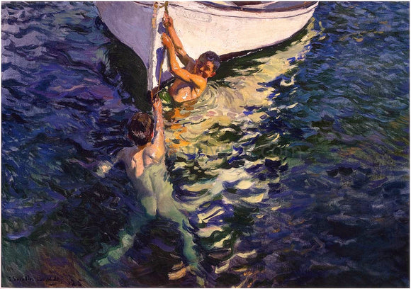  Joaquin Sorolla Y Bastida The White Boat, Javea - Art Print