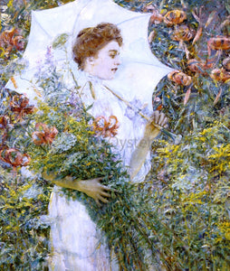  Robert Lewis Reid The White Parasol - Art Print