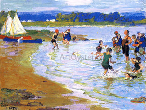  Edward Potthast The White Sails - Art Print