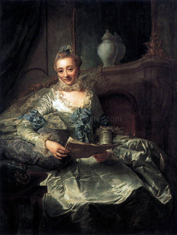  Georg David Matthieu The Wife of Joachim Ulrich Giese - Art Print