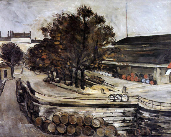  Paul Cezanne The Wine Depot, Seen from Rue de Jussieu - Art Print