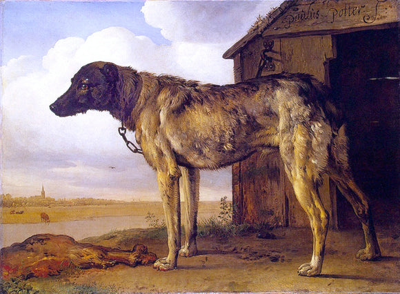  Paulus Potter The Wolf-Hound - Art Print