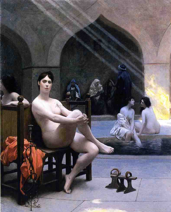  Jean-Leon Gerome The Women's Bath - Art Print