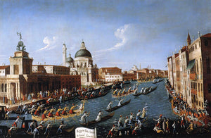  Canaletto The Women's Regatta on the Grand Canal - Art Print