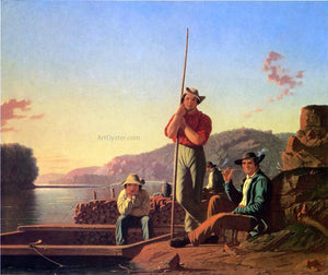  George Caleb Bingham The Wood Boat - Art Print