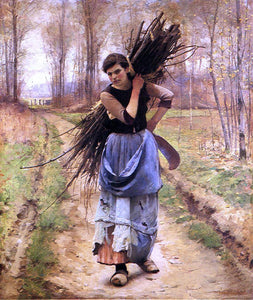  Charles Sprague Pearce The Woodcutter's Daughter - Art Print