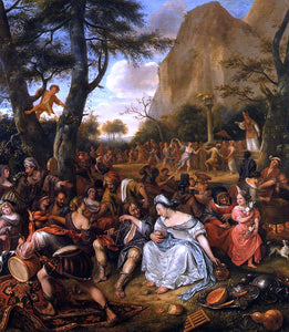  Jan Steen The Worship of the Golden Calf - Art Print