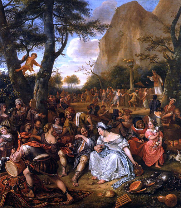  Jan Steen The Worship of the Golden Calf - Art Print