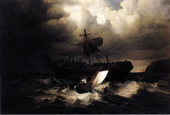  William Bradford The Wreck of an Emigrant Ship on the Coast of New England - Art Print