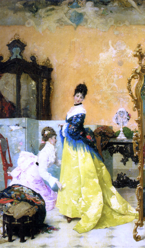  Vincenzo Capobianchi The Yellow Dress - Art Print