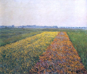  Gustave Caillebotte The Yellow Fields at Gennevilliers - Art Print