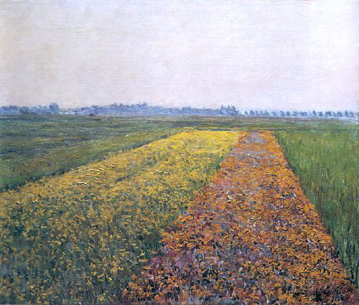  Gustave Caillebotte The Yellow Fields at Gennevilliers - Art Print