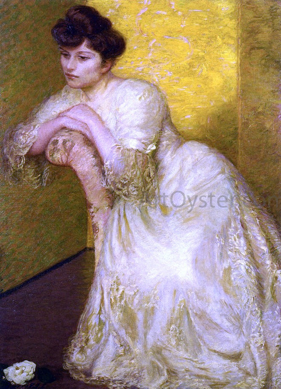  Lilla Cabot Perry The Yellow Screen - Art Print