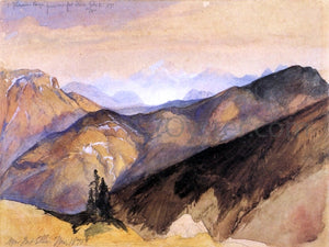  Thomas Moran The Yellowstone Range from near Fort Ellis - Art Print