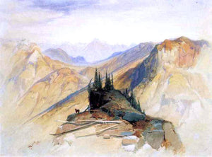  Thomas Moran The Yellowstone Range, near Fort Ellis - Art Print