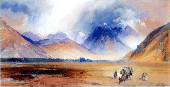  Thomas Moran The Yellowstone Range, near the Crow Mission - Art Print