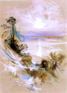  Thomas Moran The Yellowstone River, at its Exit from the Yellowstone Lake - Art Print